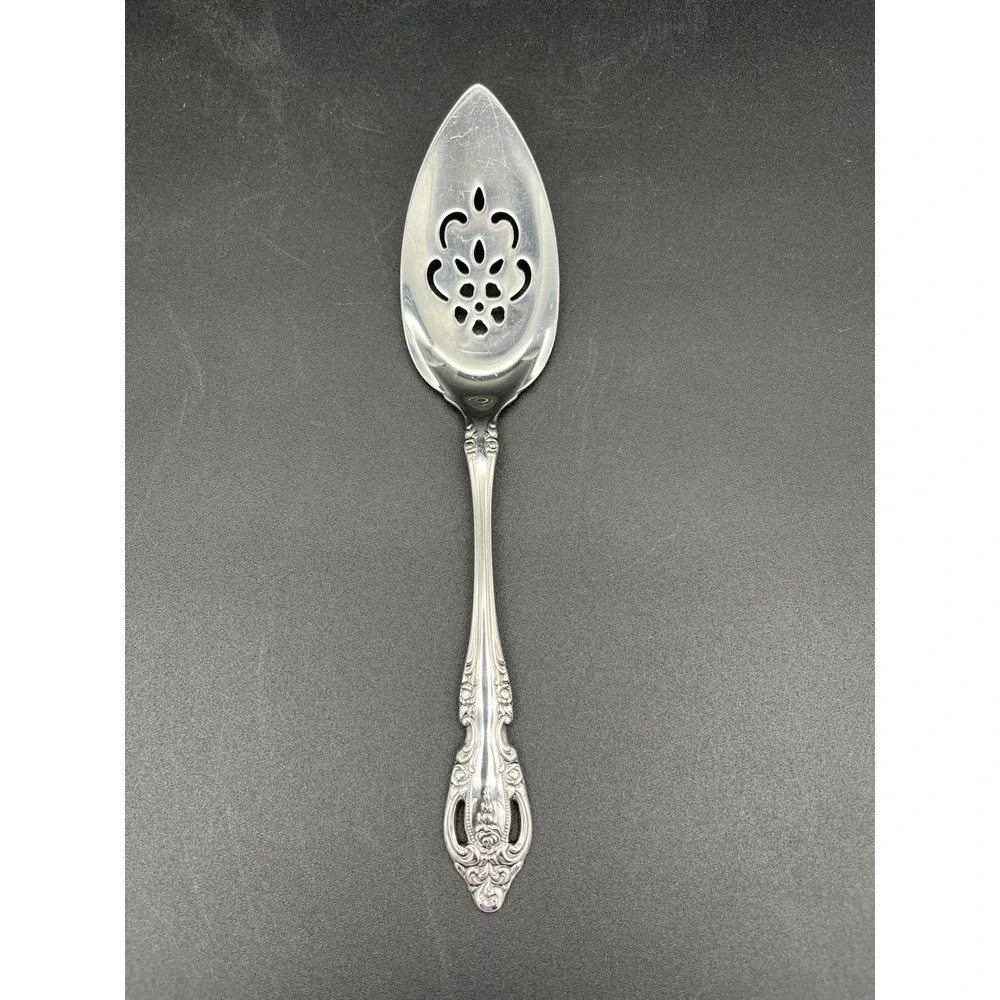 Pie Server Pierced Brahms Stainless By Oneida Silver